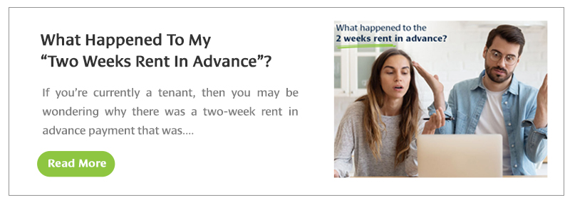 What happened to two week rent in advance